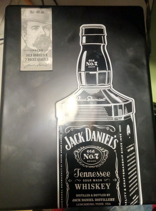 Jack Daniels Набор 2 стакана и виски 0.7л Киев
