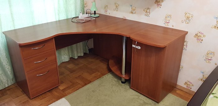 Стол письменный, офисный, компьютерный с тумбой и полкой Запорожье