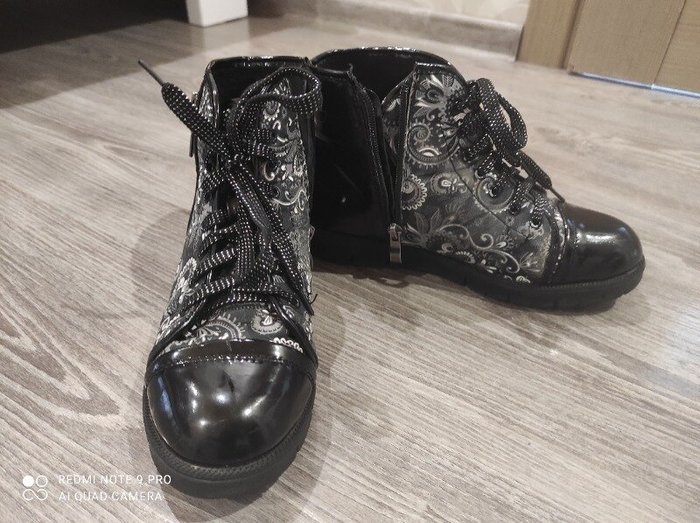 Лаковые ботинки Lilin shoes, 35 размер 22,5 см стелька Борисполь